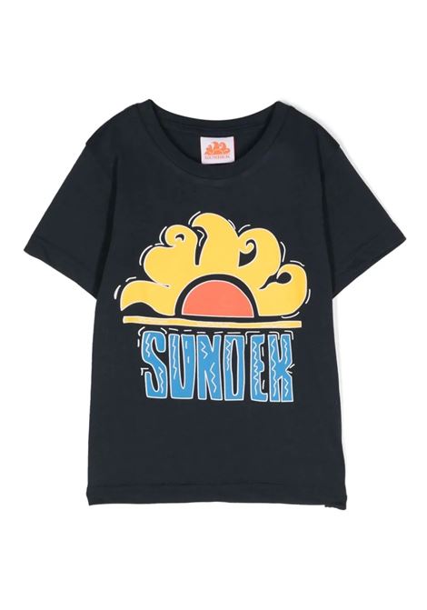 T-shirt con stampa SUNDEK | B614TEJS00000701 NAVY 01
